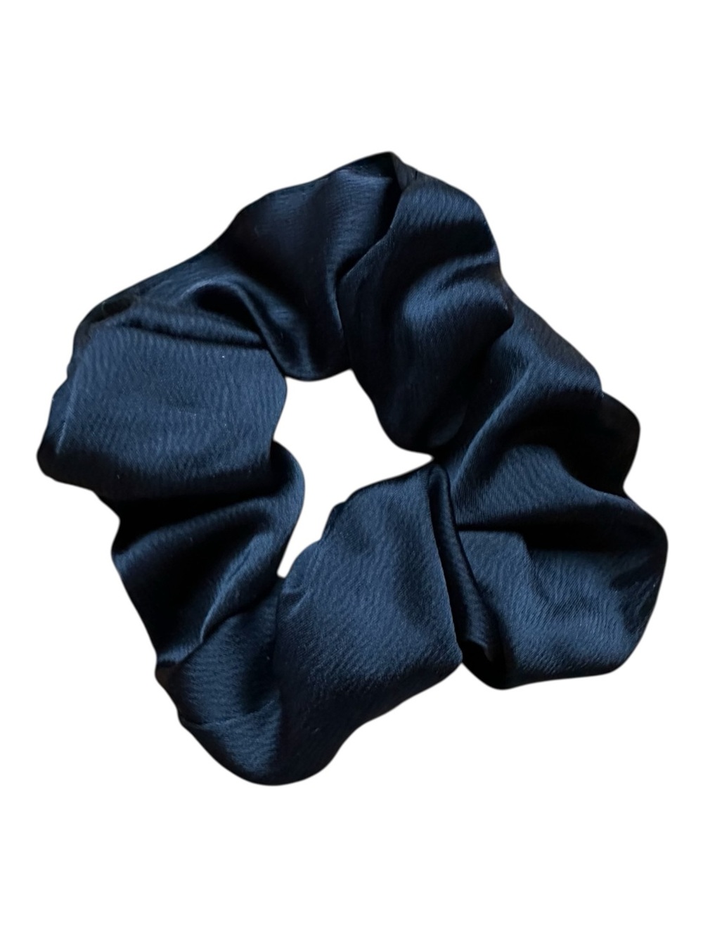 Black Satin Hair Scrunchie